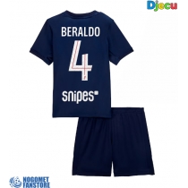 Paris Saint-Germain Lucas Beraldo #4 Domaci Dres za djecu 2025-26 Kratak Rukav (+ Kratke hlače)